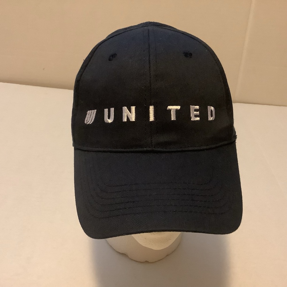 United Stylemaster SnapBack Hat Black White Embroidered UNITED Logo OSFA